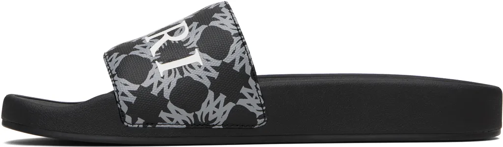 Amiri Logo-Plaque Slip-On Slides