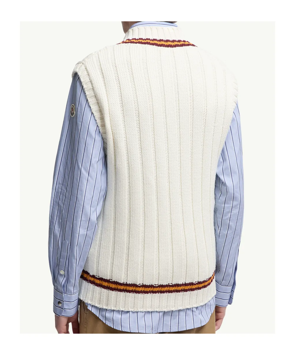 Moncler V-Neck Knitted Vest