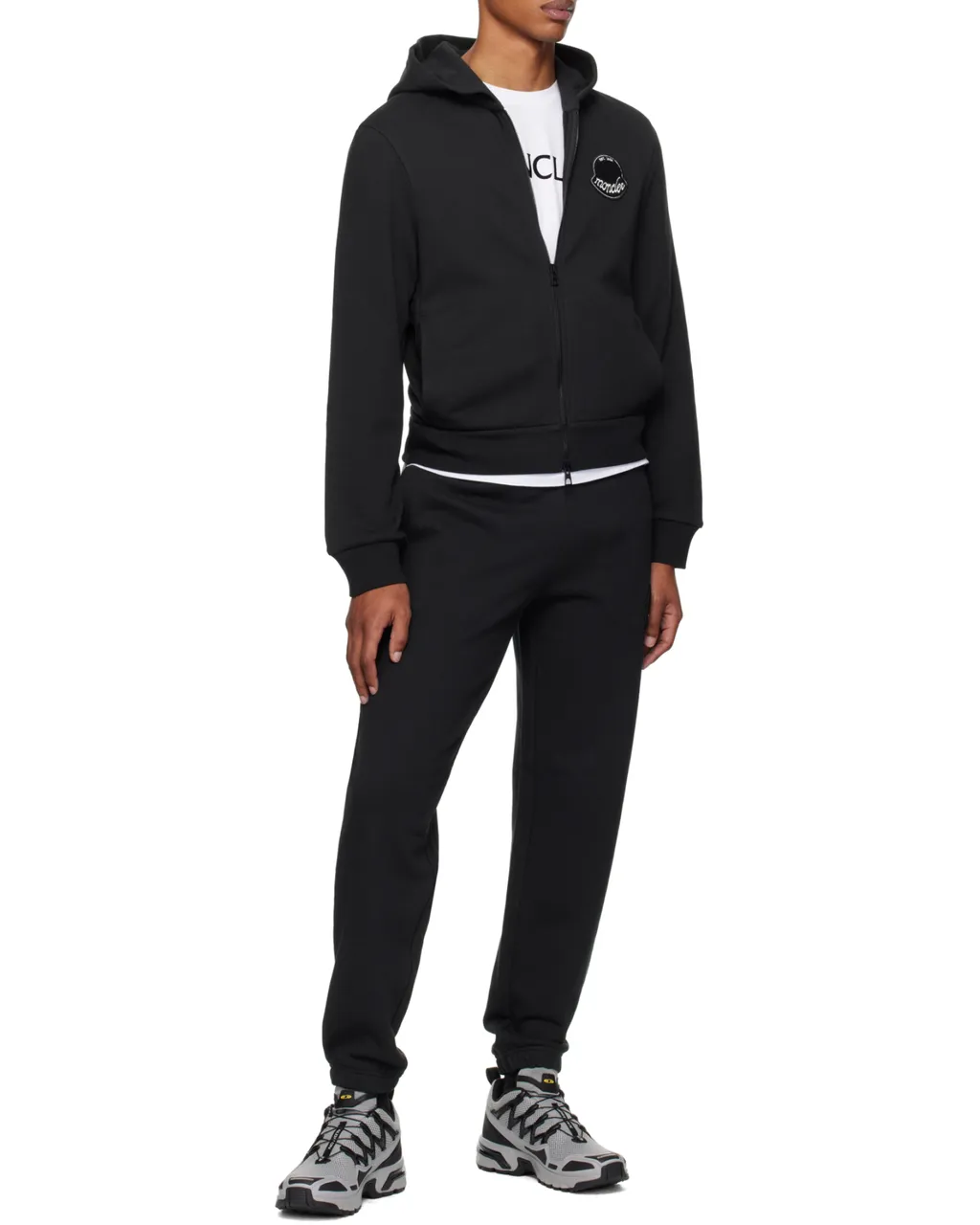 Moncler Logo Patch Zipped Hoodie