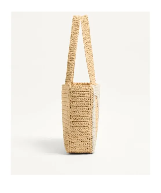 Valentino Garavani Viva Superstar Medium Shopping Bag In Raffia
