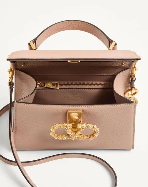 Valentino Vsling Foldover Top Small Tote Bag