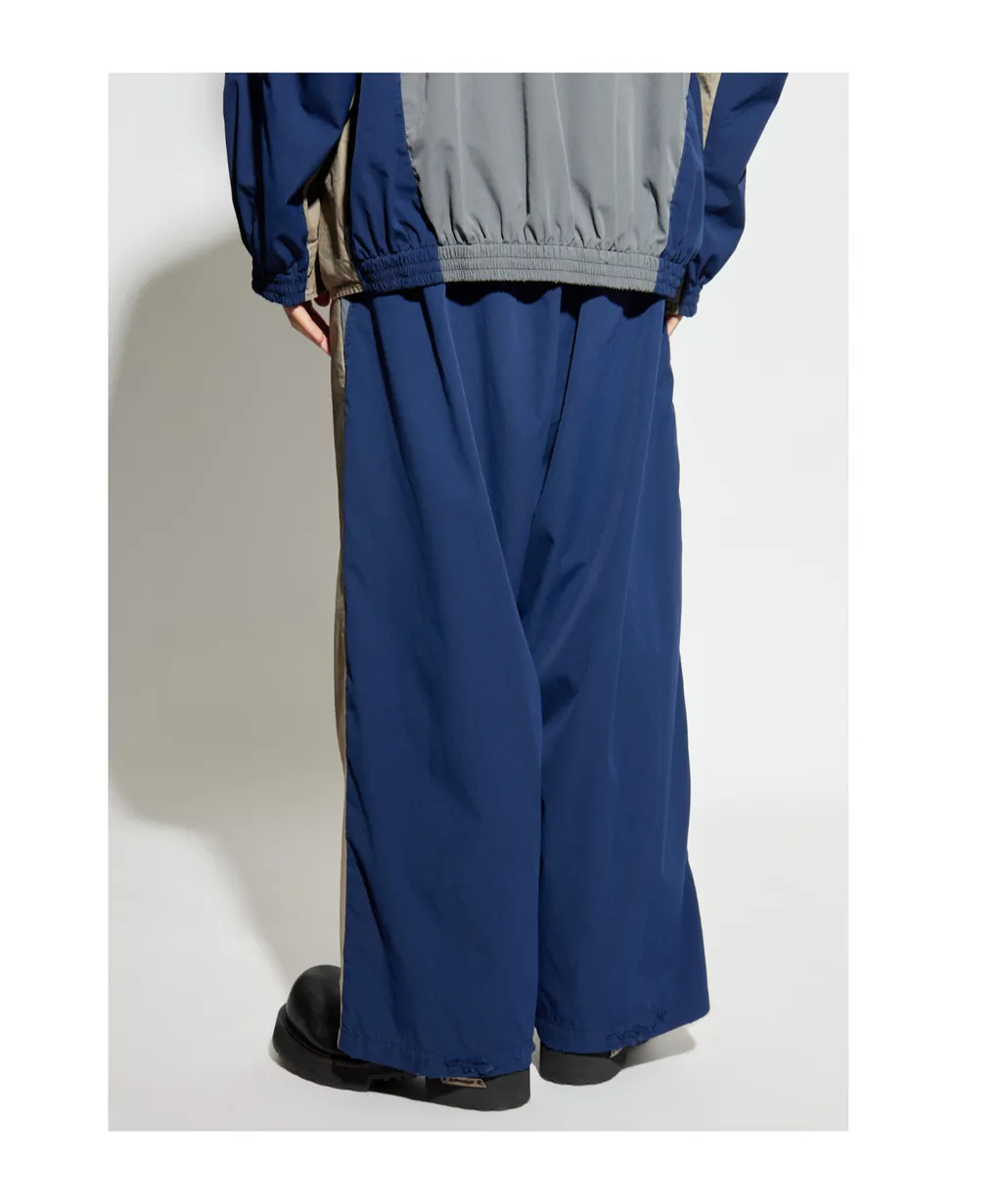 Two-Tone Cotton Trousers