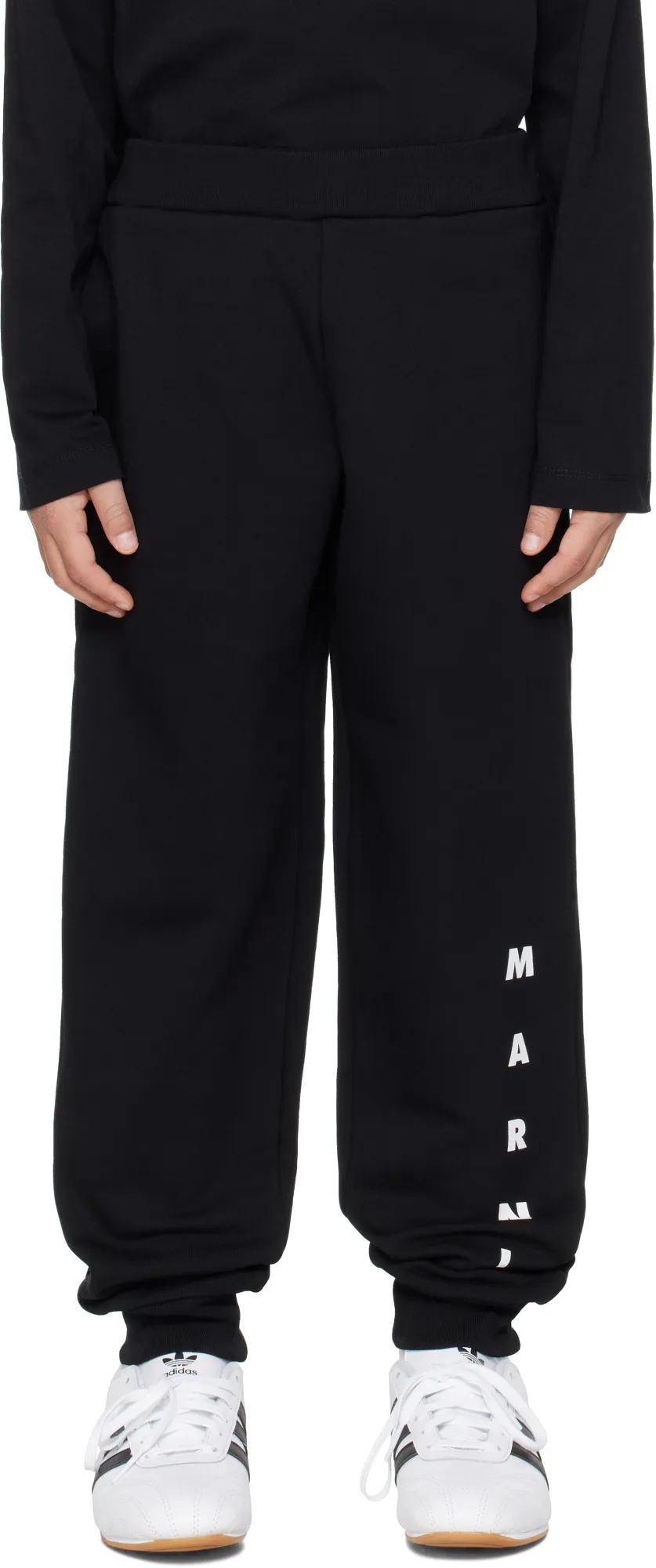 Marni Kids Logo-Printed Fleece Jogger Pants