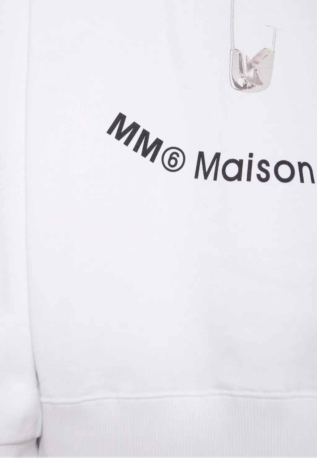 Mm6 Maison Margiela Kids Safety Pin Print Crewneck Sweatshirt