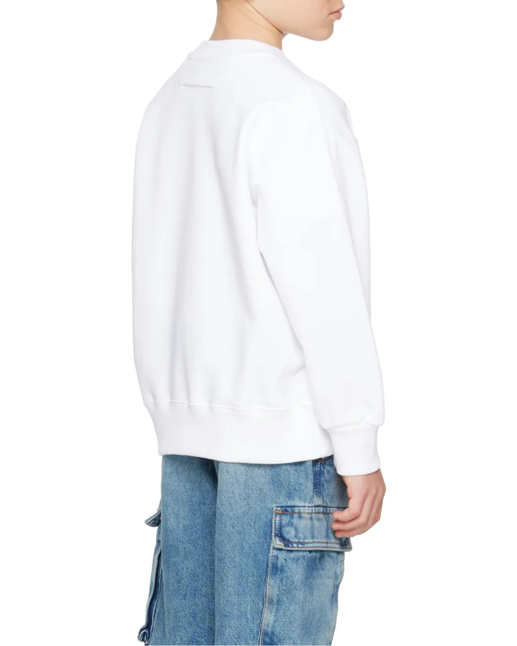 Mm6 Maison Margiela Kids Safety Pin Print Crewneck Sweatshirt