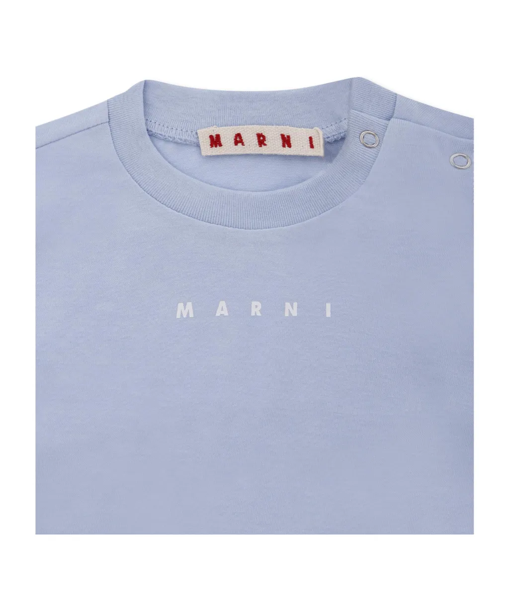 Marni Kids Logo Printed Jersey T-Shirt