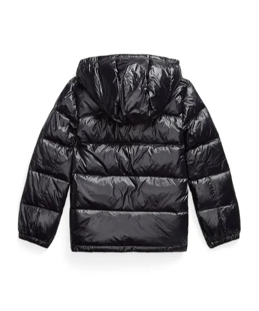 Zip-Up Hooded Down Jacket