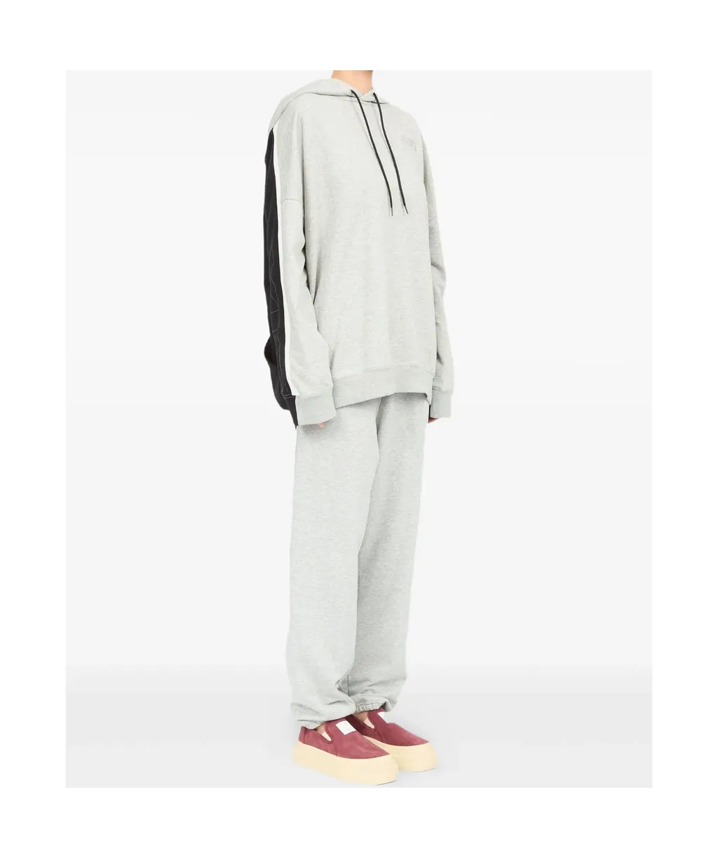 Mm6 Maison Margiela Double Front Drawstring Hoodie