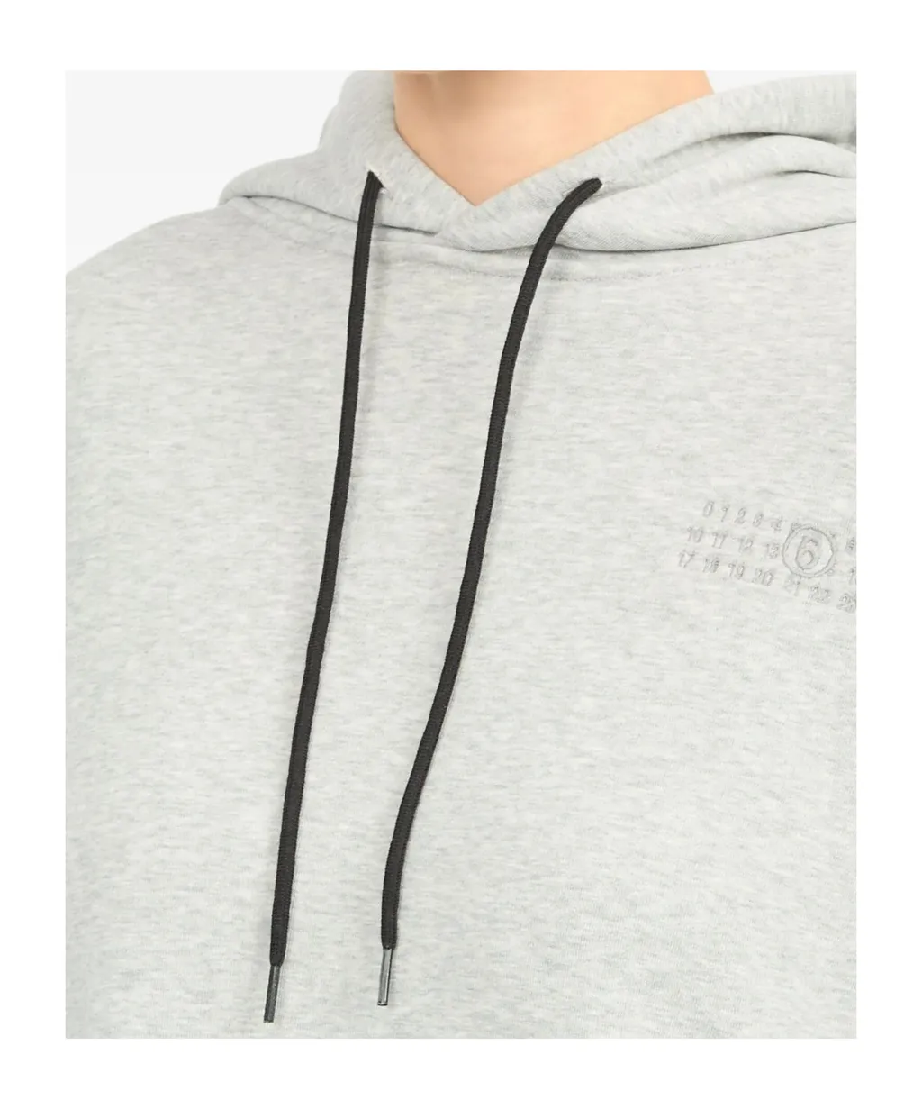 Mm6 Maison Margiela Double Front Drawstring Hoodie