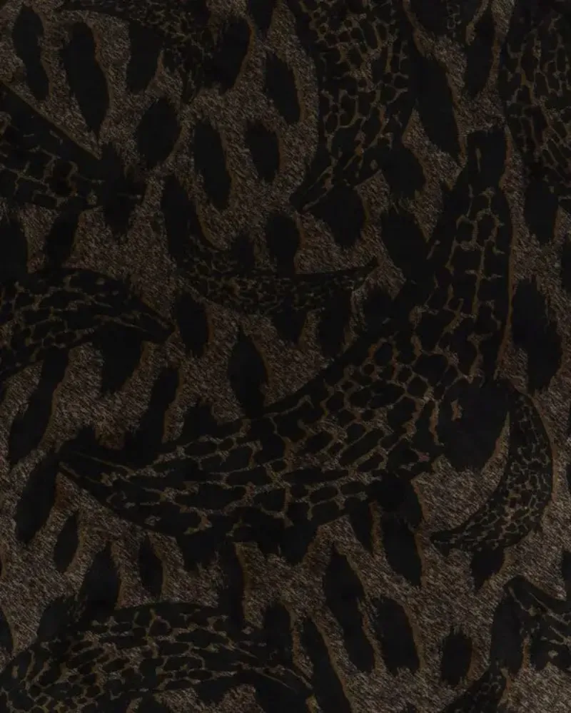 Fiorucci Leopard-Printed Long-Sleeved Cropped Top