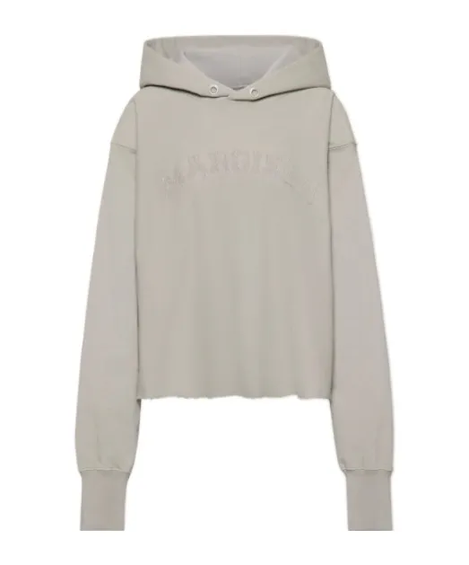 Maison Margiela Long Sleeve Logo Appliqu Hoodie