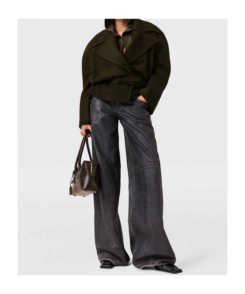 Stella Mccartney Cropped Belted Trench Jacket