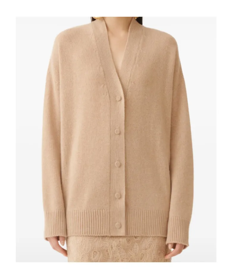 Long-Sleeved Knitted Cardigan