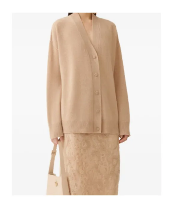 Long-Sleeved Knitted Cardigan