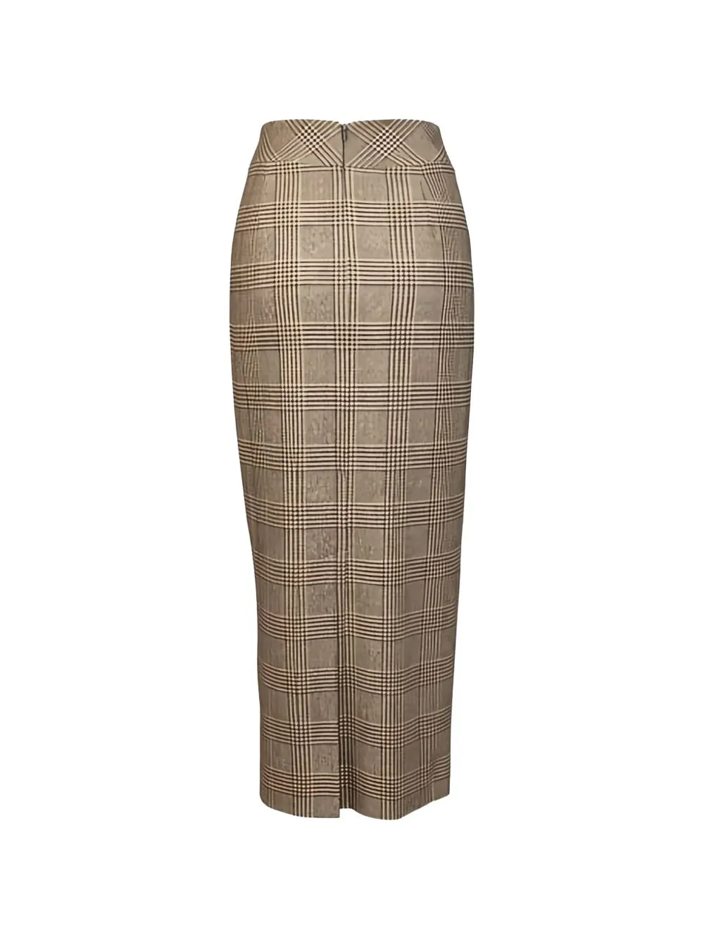 Checkered Half-Length Skirt