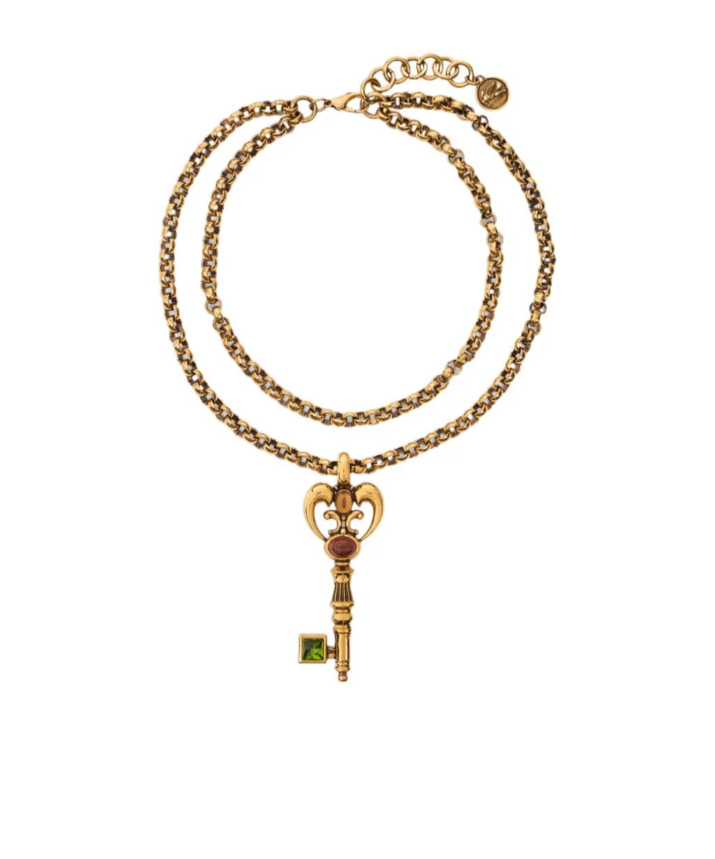 Etro Key Pendant Necklace