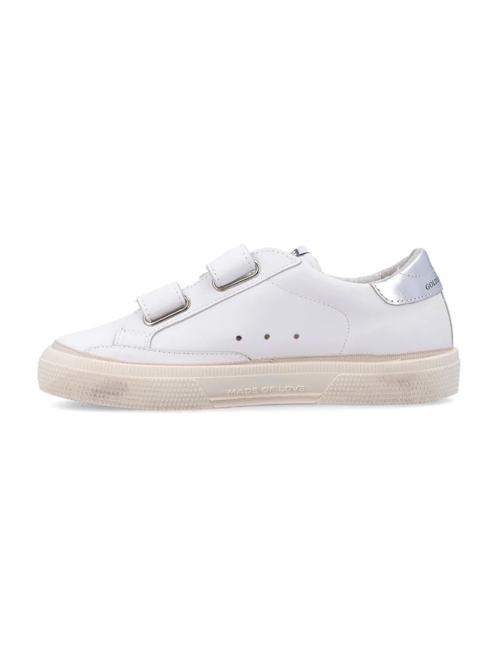 Golden Goose Kids May School Logo Label Sneakers