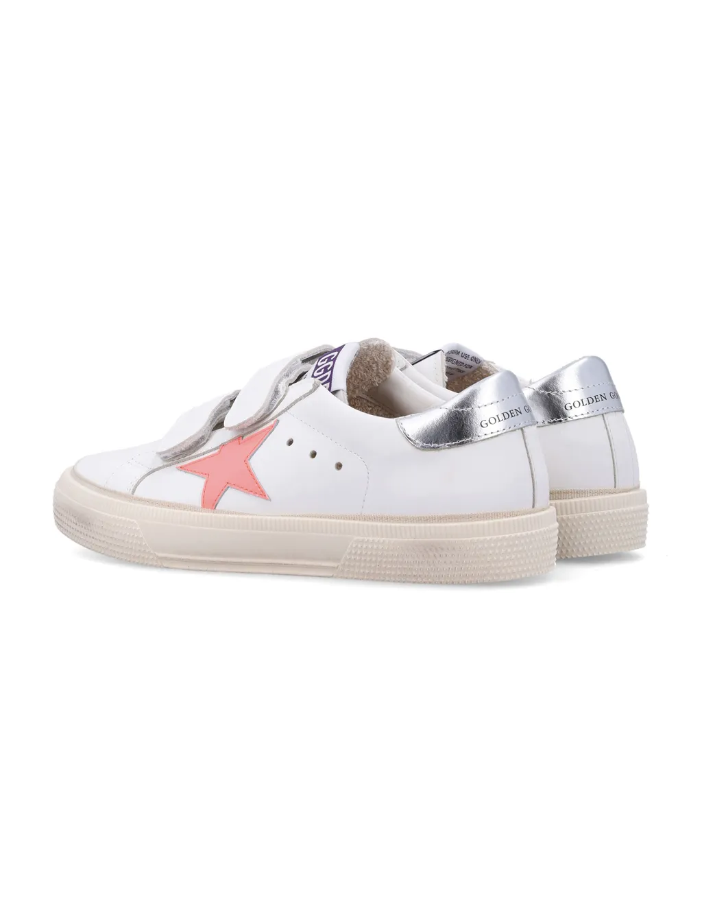 Golden Goose Kids May School Logo Label Sneakers