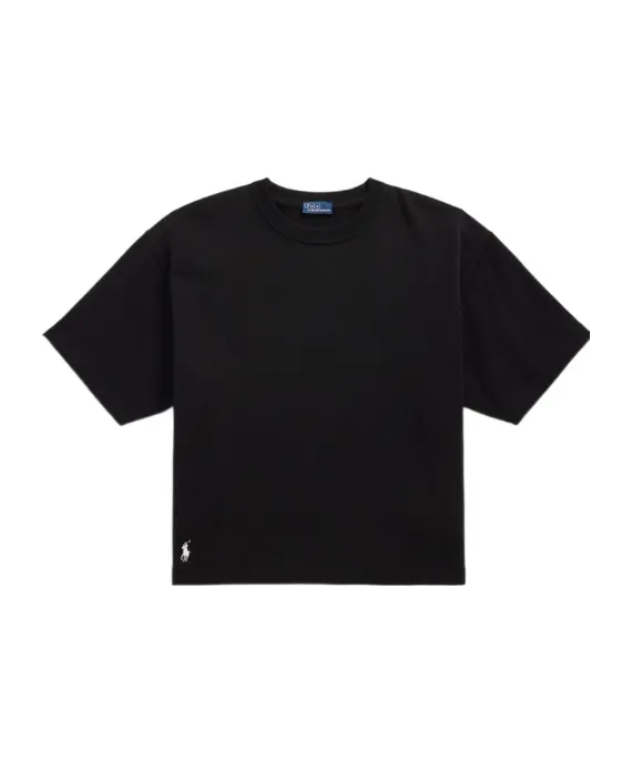 Polo Ralph Lauren Pony Embroidered Cropped T-Shirt