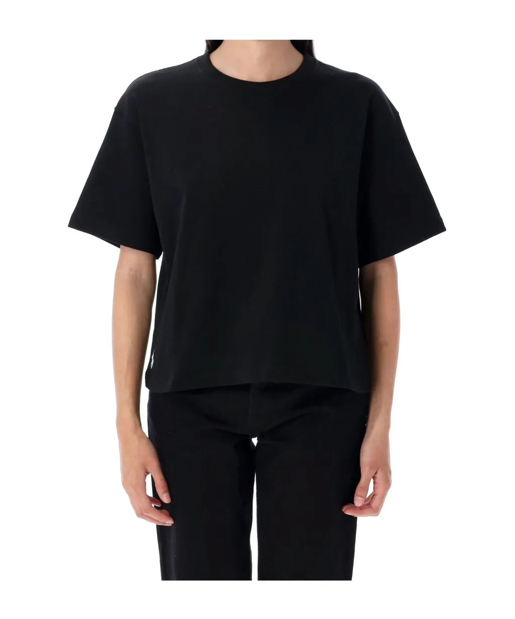 Polo Ralph Lauren Pony Embroidered Cropped T-Shirt