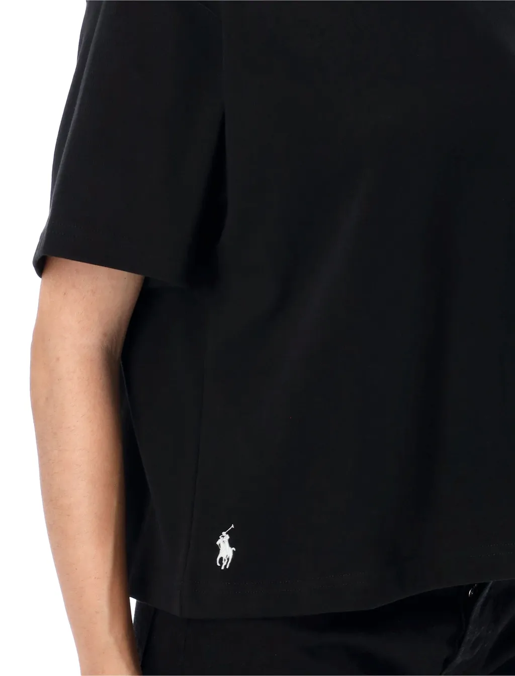 Polo Ralph Lauren Pony Embroidered Cropped T-Shirt