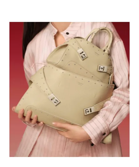 Hug Mini Tote Bag With Spikes