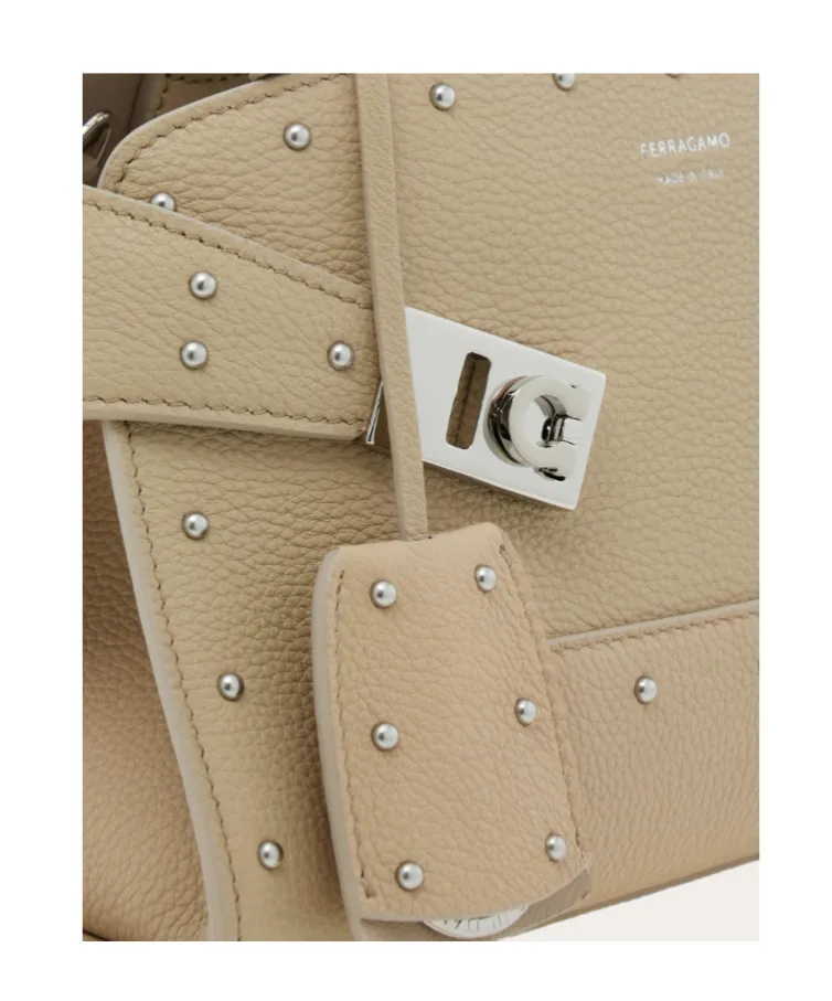 Hug Mini Tote Bag With Spikes