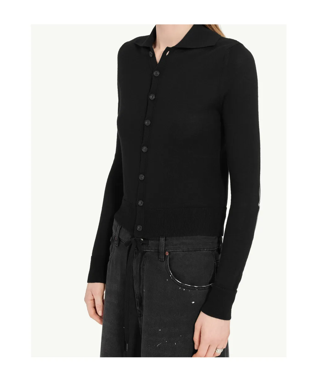 Mm6 Maison Margiela Knitted Buttoned Cardigan