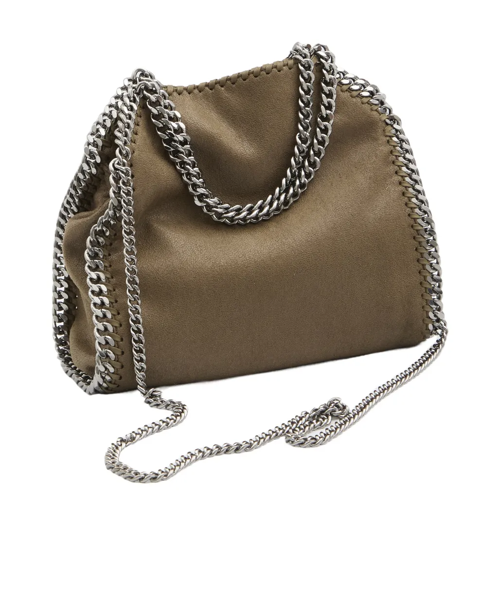 Mini Falabella Chain-Trimmed Tote Bag