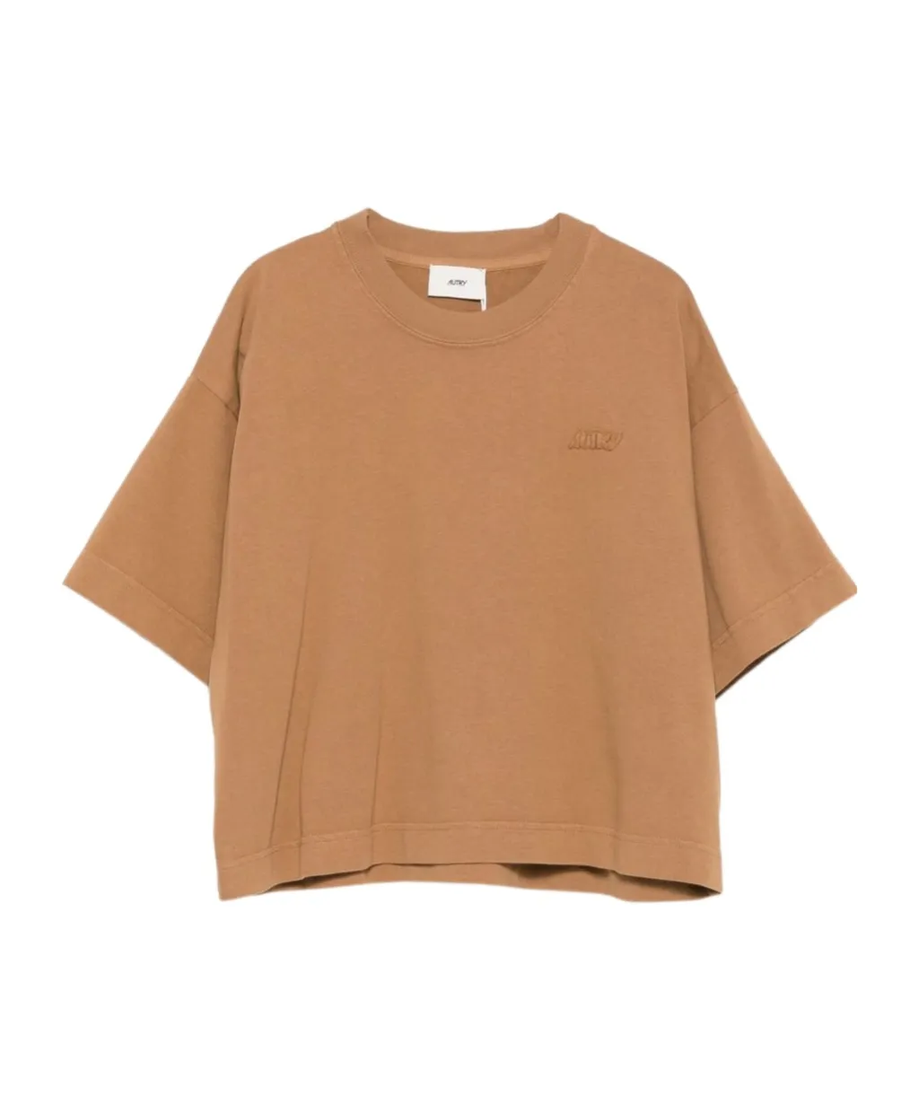 Tonal Logo Cropped T-Shirt