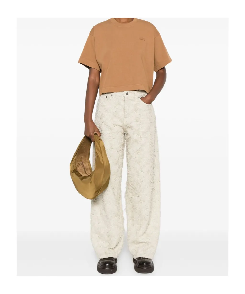 Tonal Logo Cropped T-Shirt