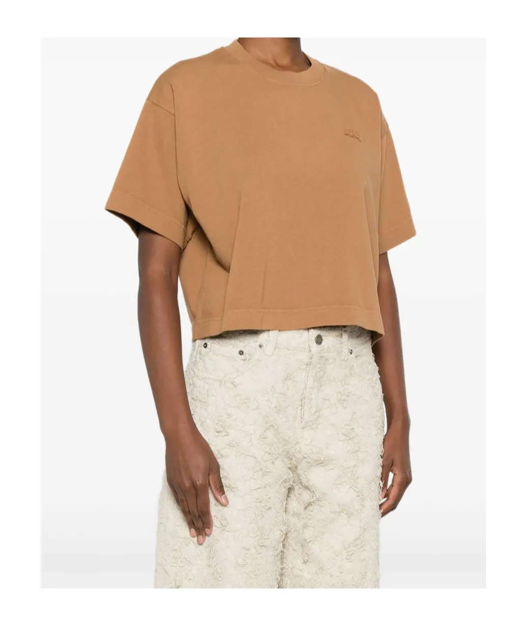 Tonal Logo Cropped T-Shirt