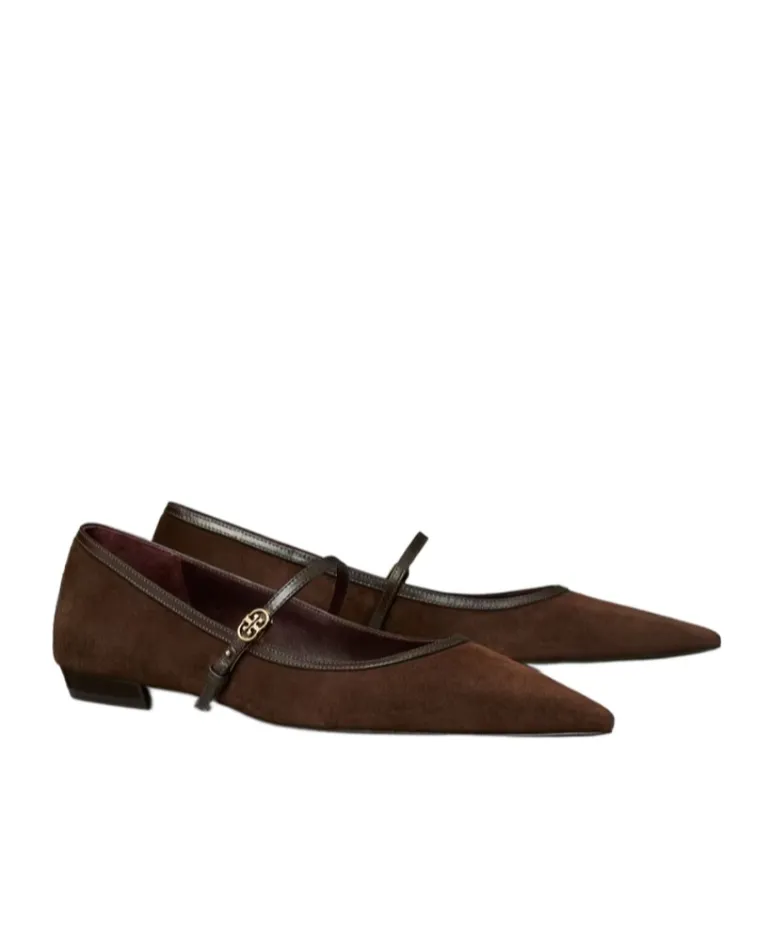 Tory Burch Buckled Flat Shoes