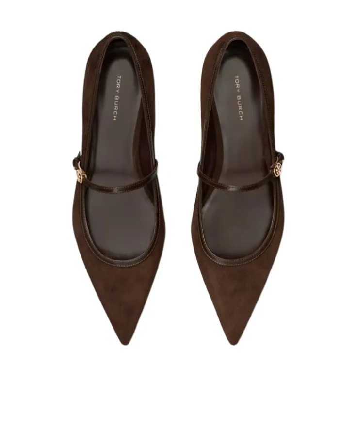 Tory Burch Buckled Flat Shoes