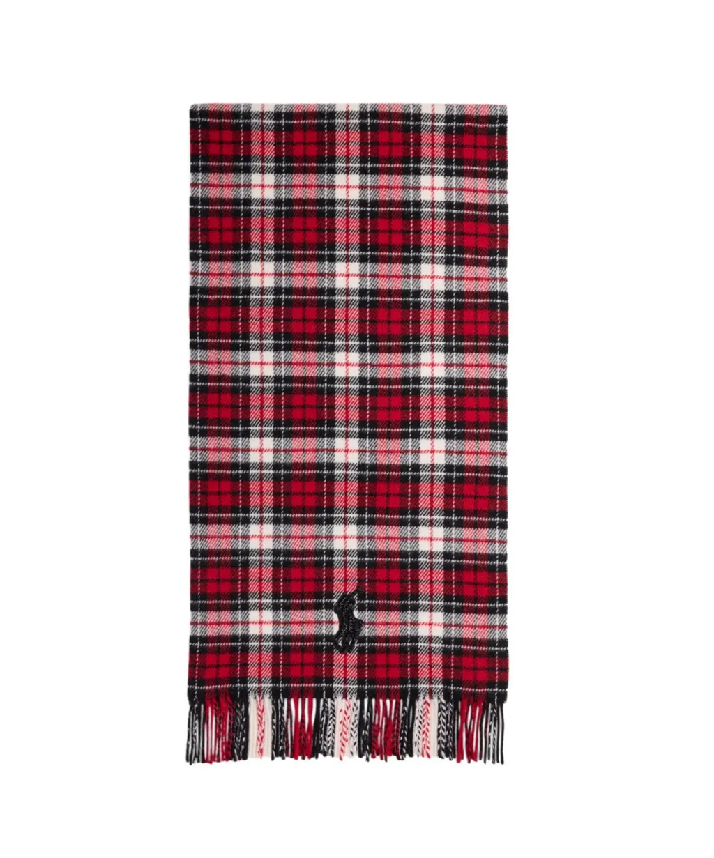 Polo Ralph Lauren Checked Fringed-Edge Scarf