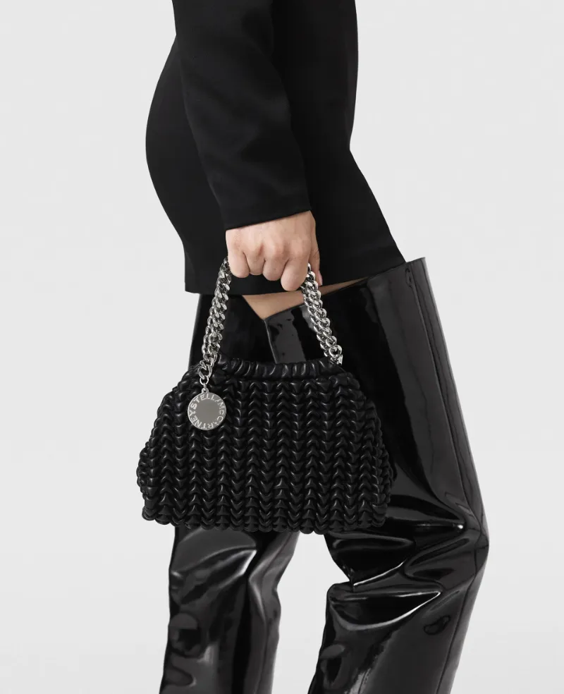 Falabella Popcorn Drawstring Crossbody Bag