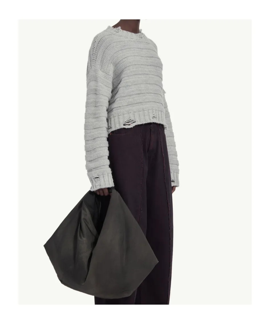 Mm6 Maison Margiela Numbers-Patch Distressed Jumper