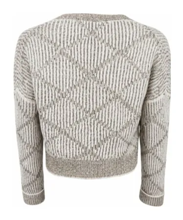 Sequined Diamond Sweater