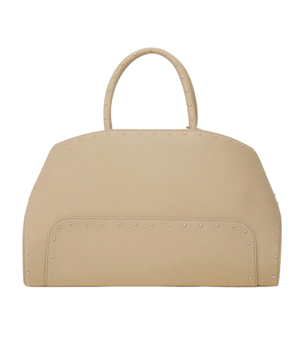 Large Hug Tote With Spike Embellished
