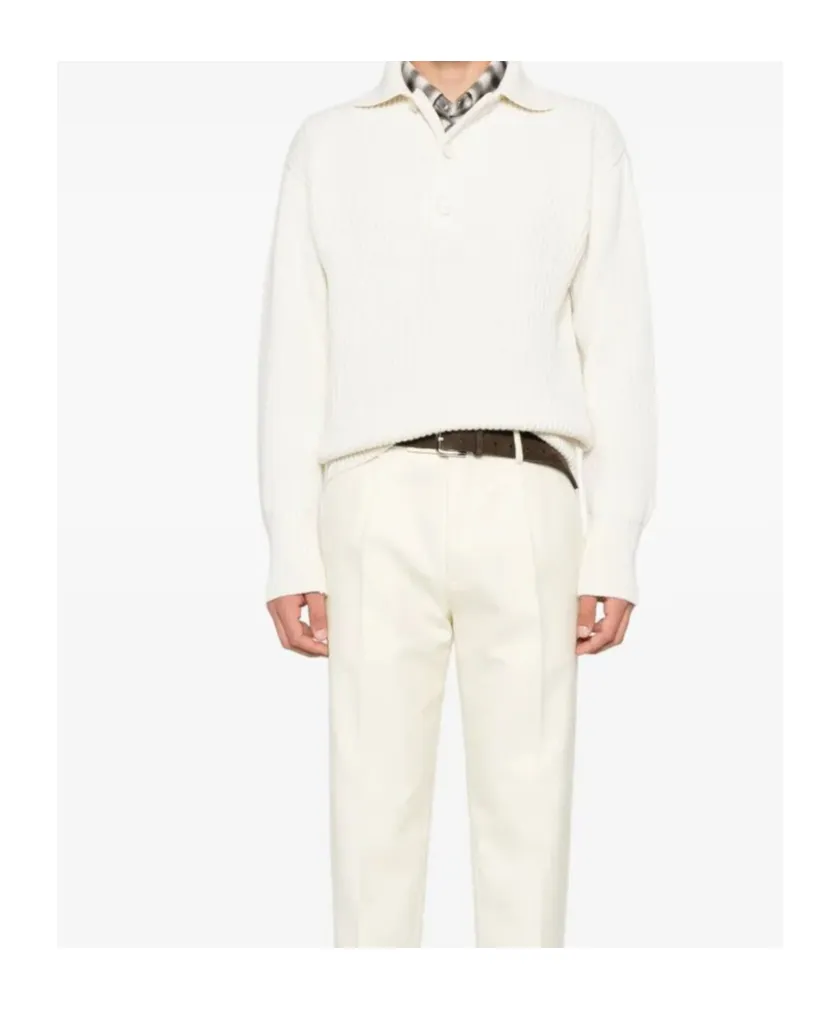 Polo-Neck Cashmere Sweater