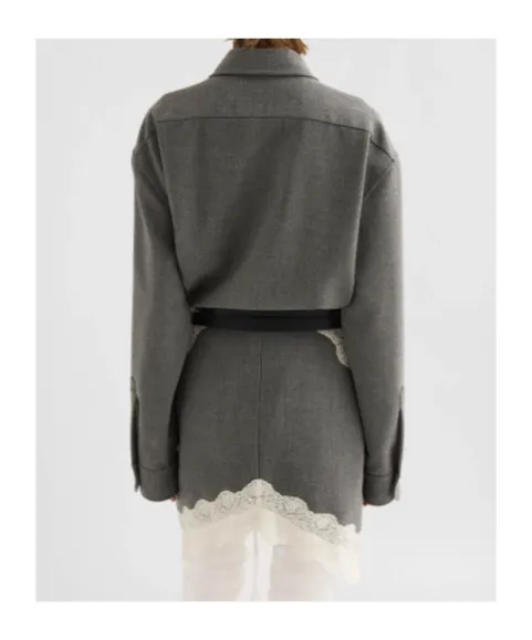 Pearl-Embellished Button-Up Shirt