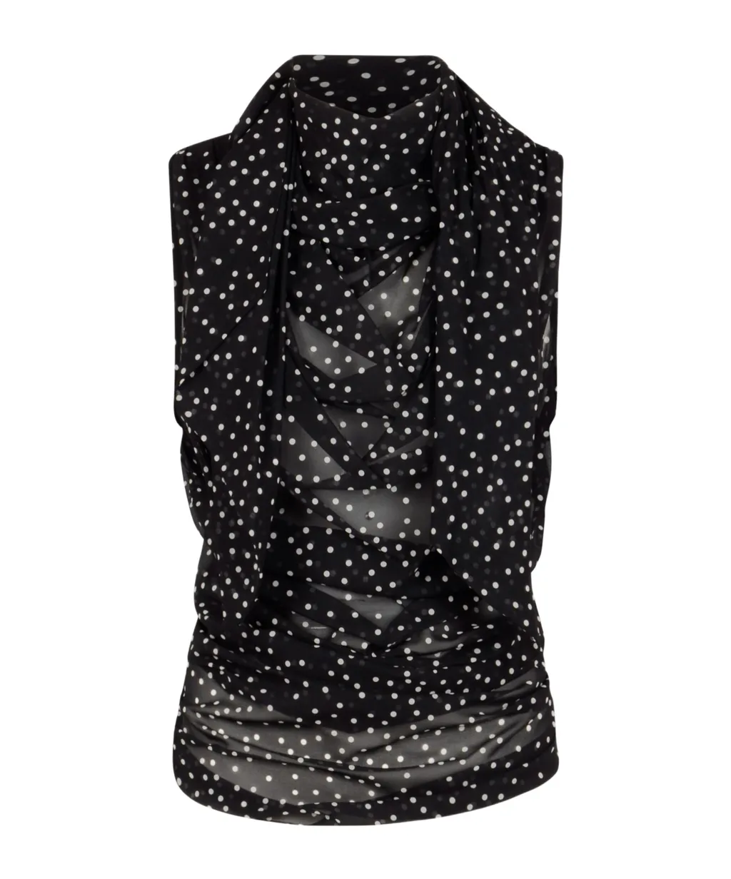 Polka-Dot Blouse