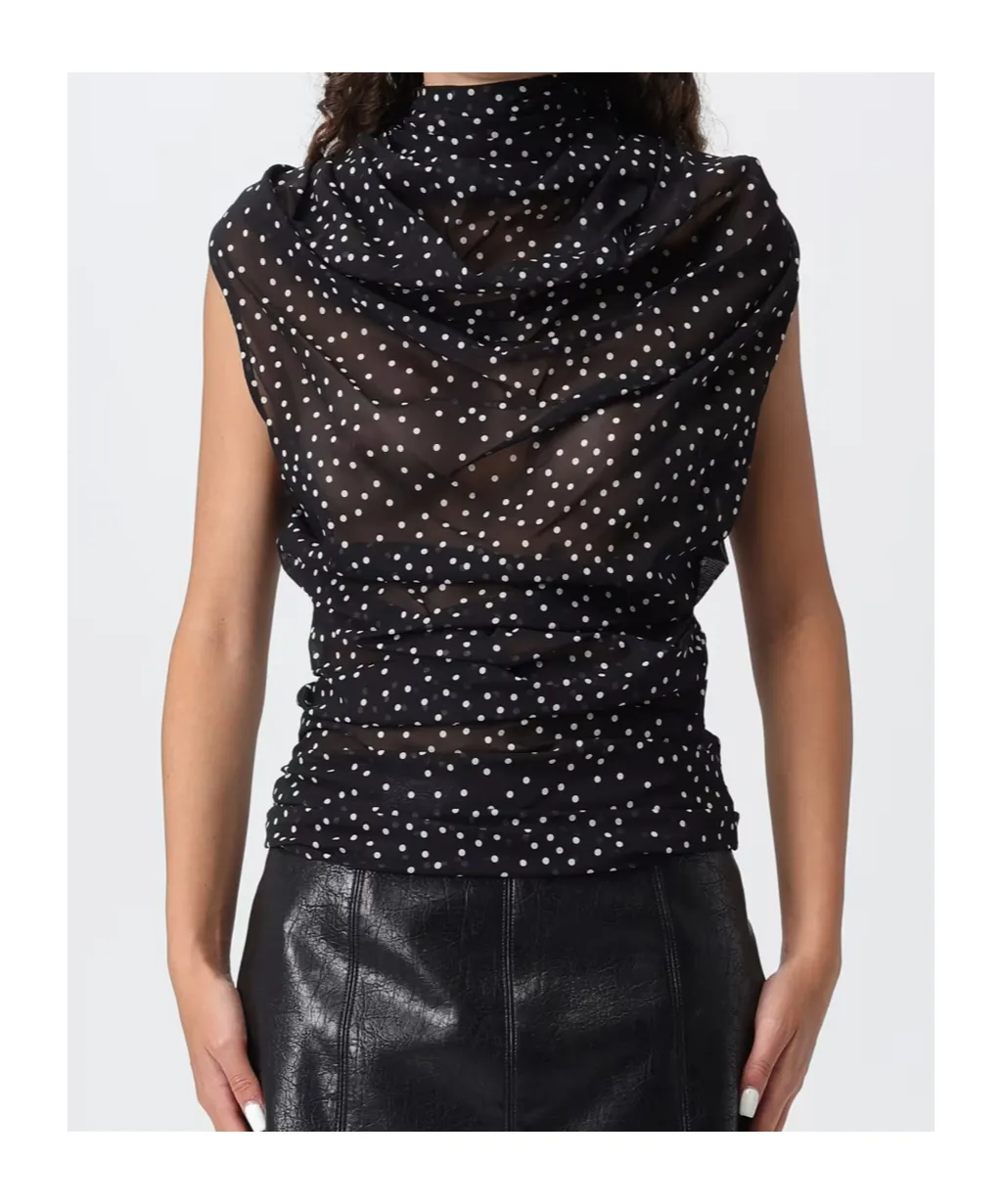 Polka-Dot Blouse