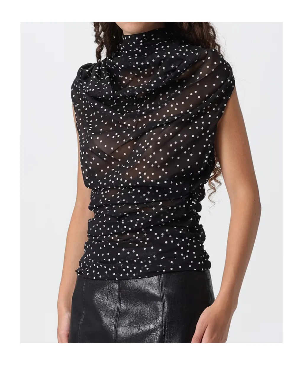 Polka-Dot Blouse