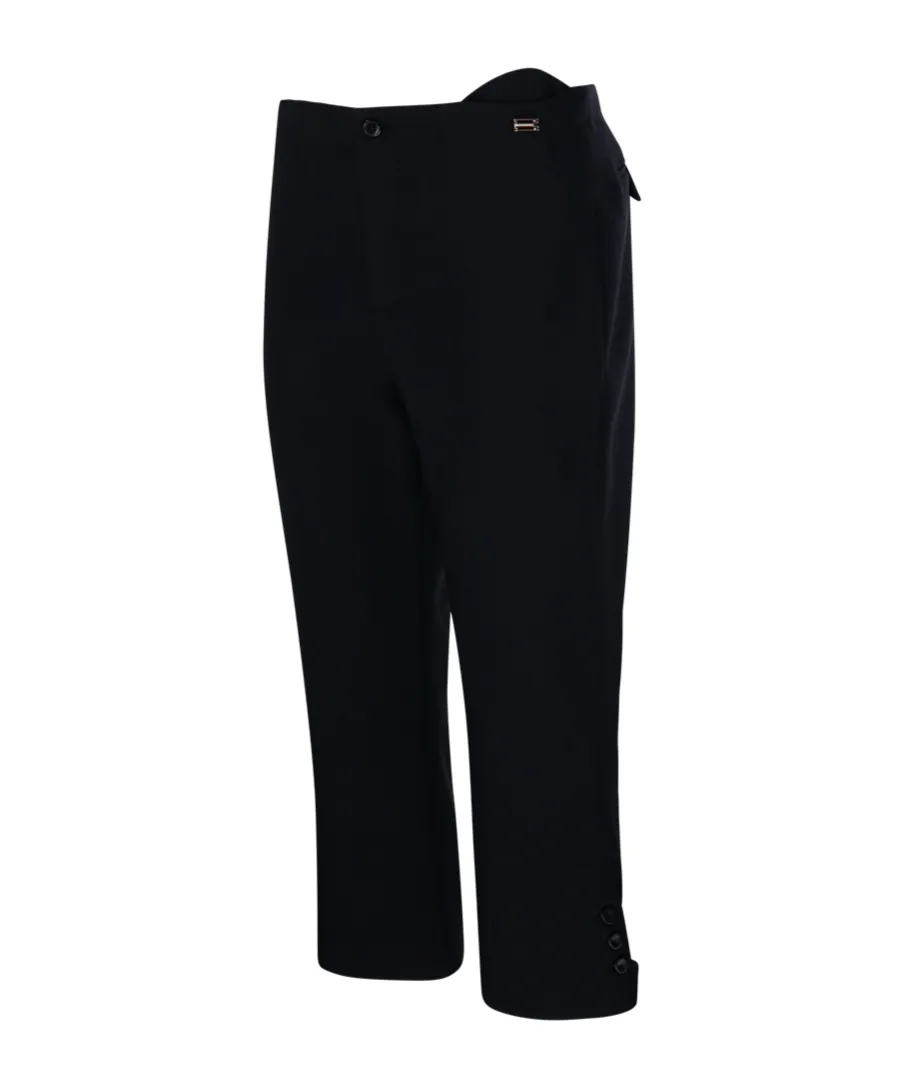 Tab Detail Cropped Trouser