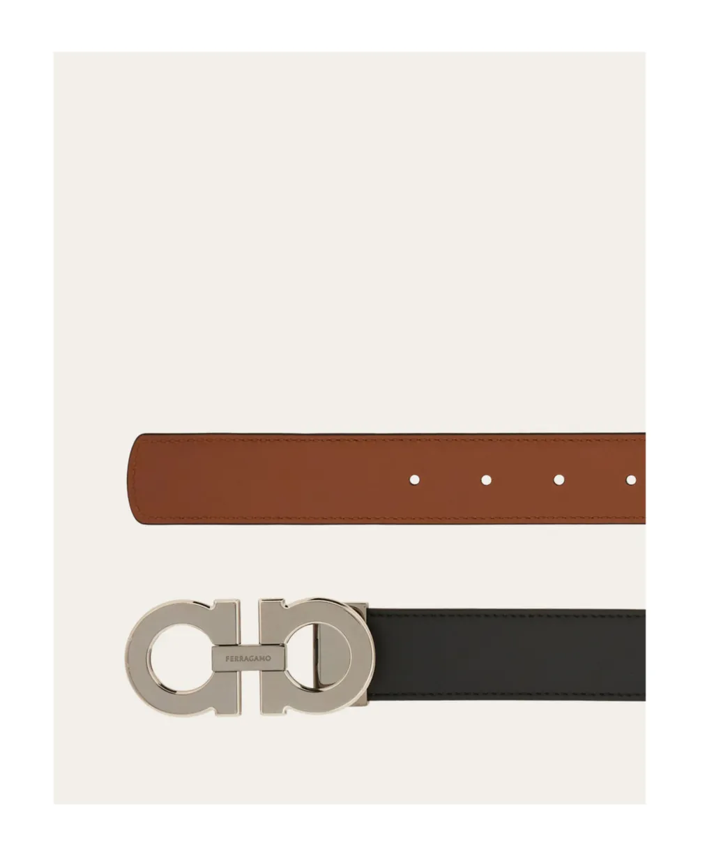 Ferragamo Gancini Reversible Buckle Belt
