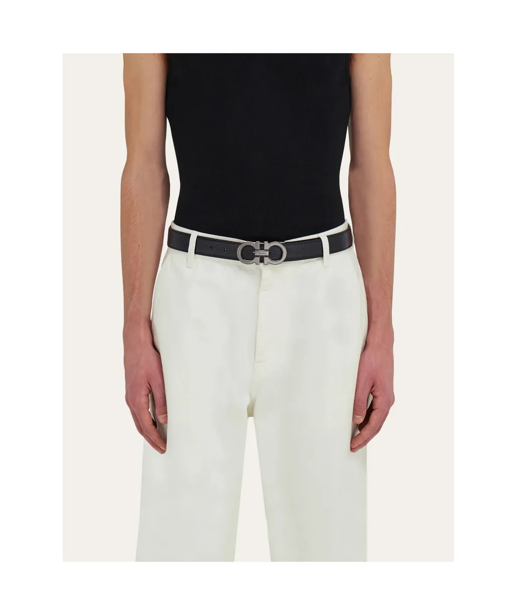 Reversible And Adjustable Gancini Belt