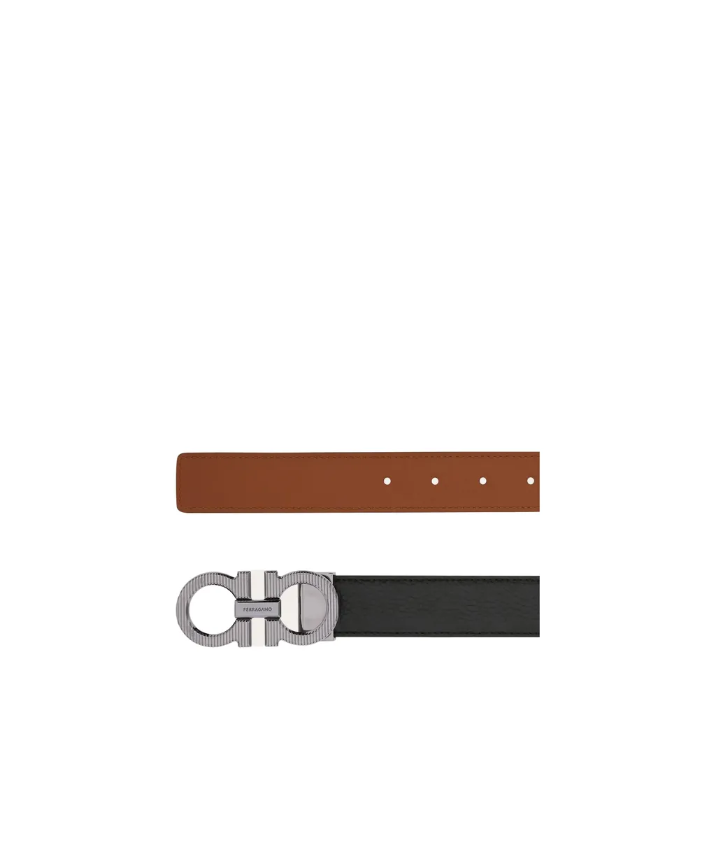 Reversible And Adjustable Gancini Belt