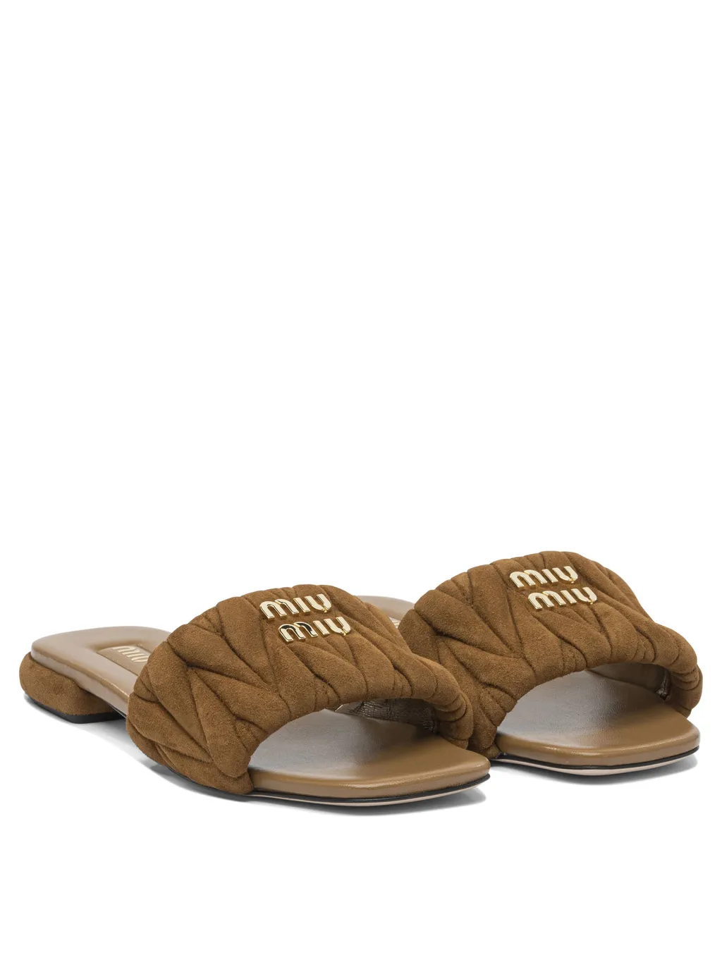 Miu Miu Open-Toe Slip-On Sandals