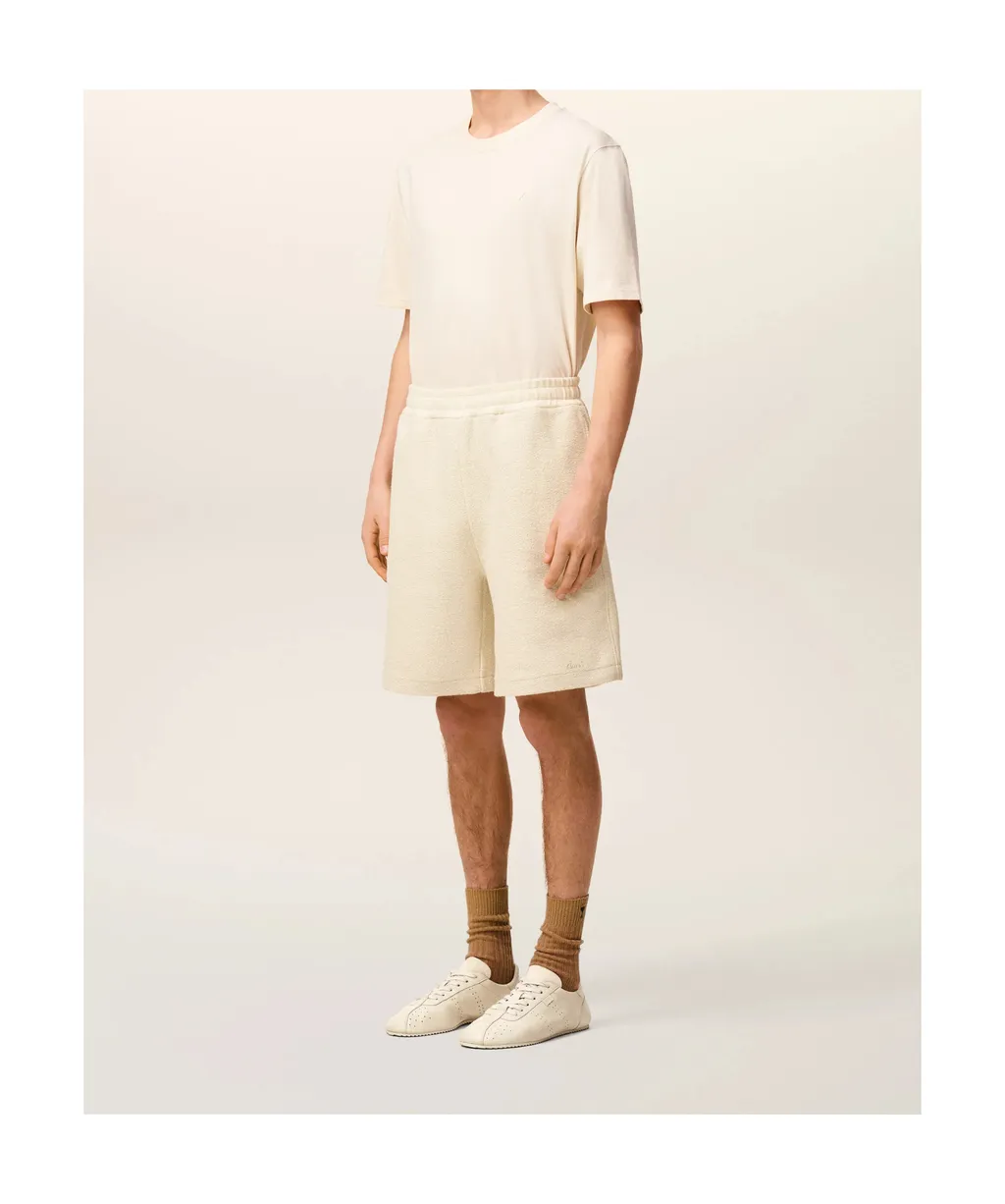 Ami Paris Curly Logo Detailed Bermuda Shorts